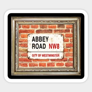 Abbey Road City Of Westminster (Framed) Sticker